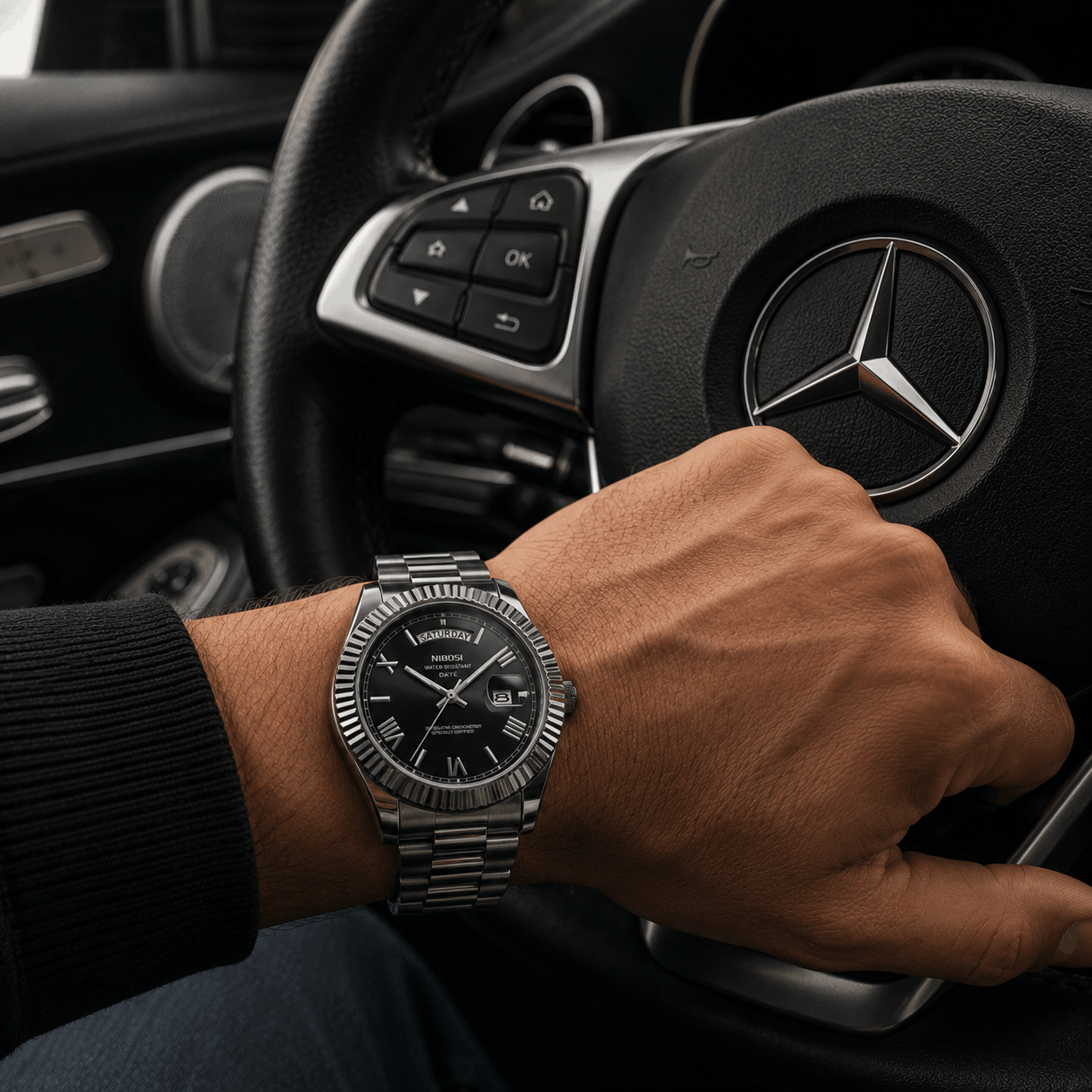 Nibosi® Royale Silver - 40MM