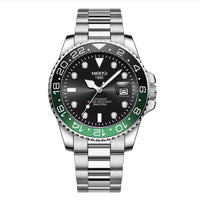 Silver with Green and Black